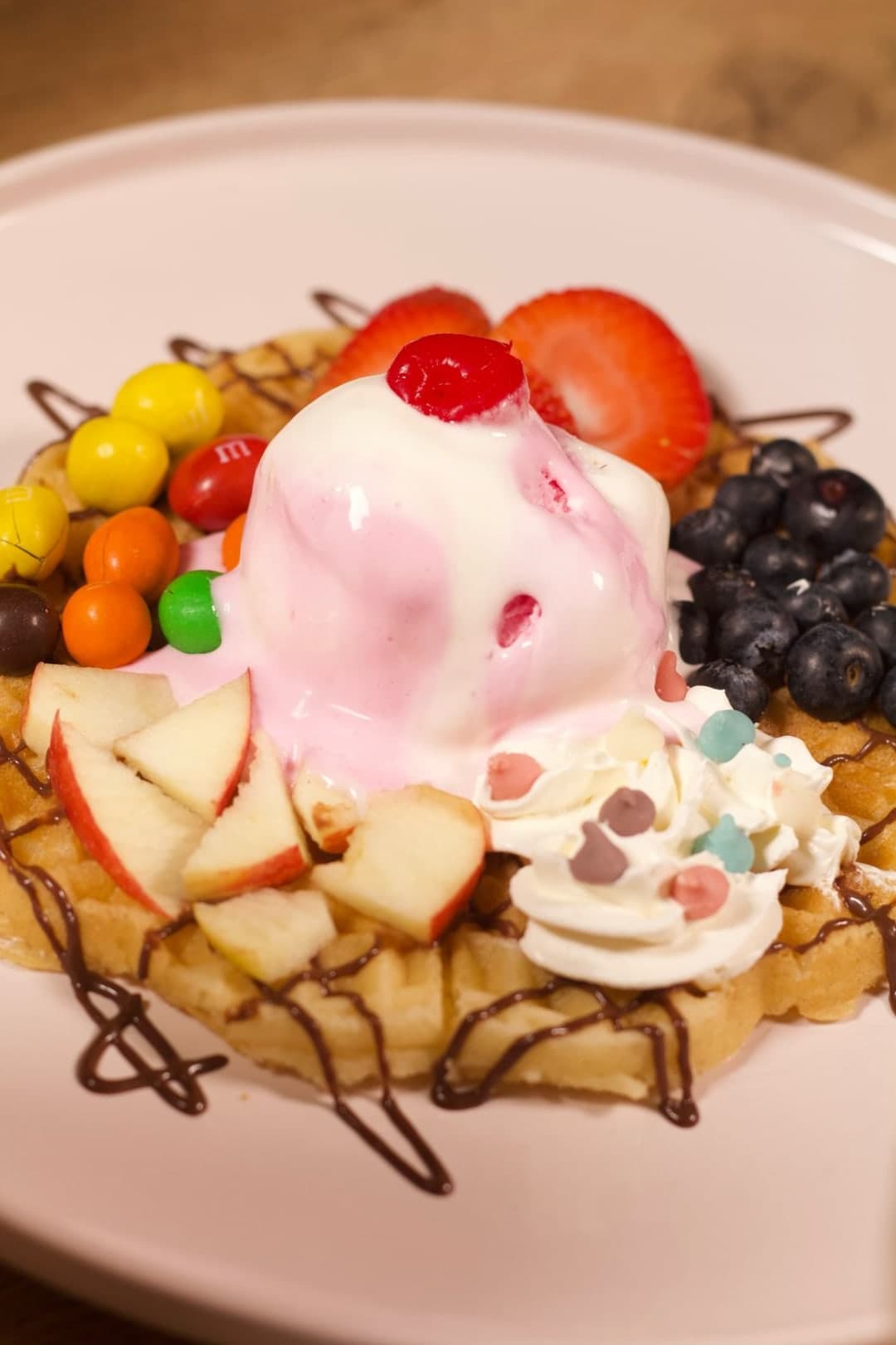 WAFLES BAPA CON HELADO